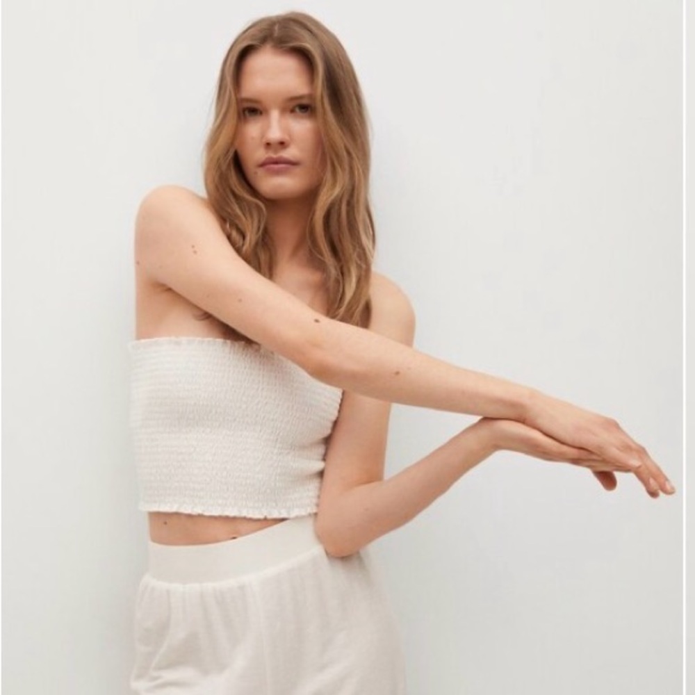 Mango Draped Crop Top